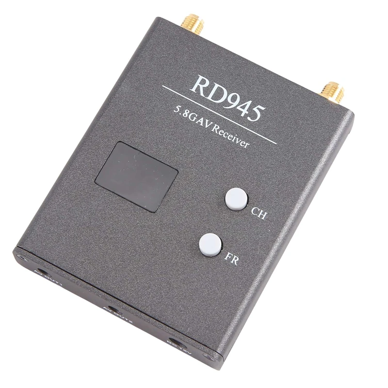 RD945 5.8G 48-Channel Dual Module Receiving Switch Image Transmission Receiver Long Distance Black Plastic+Metal