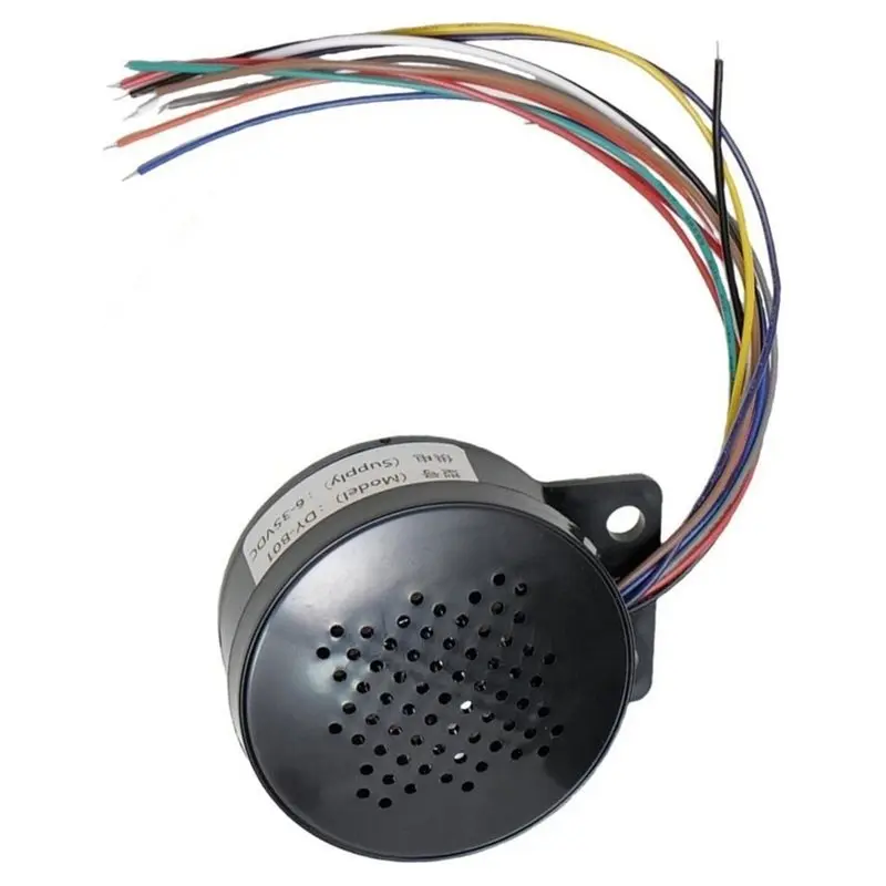 DC 6-35V Car Sound Alarm Safety Voice Prompt Device Industrial Grade MP3 Player Reverse Siren Buzzer Alarm Horn