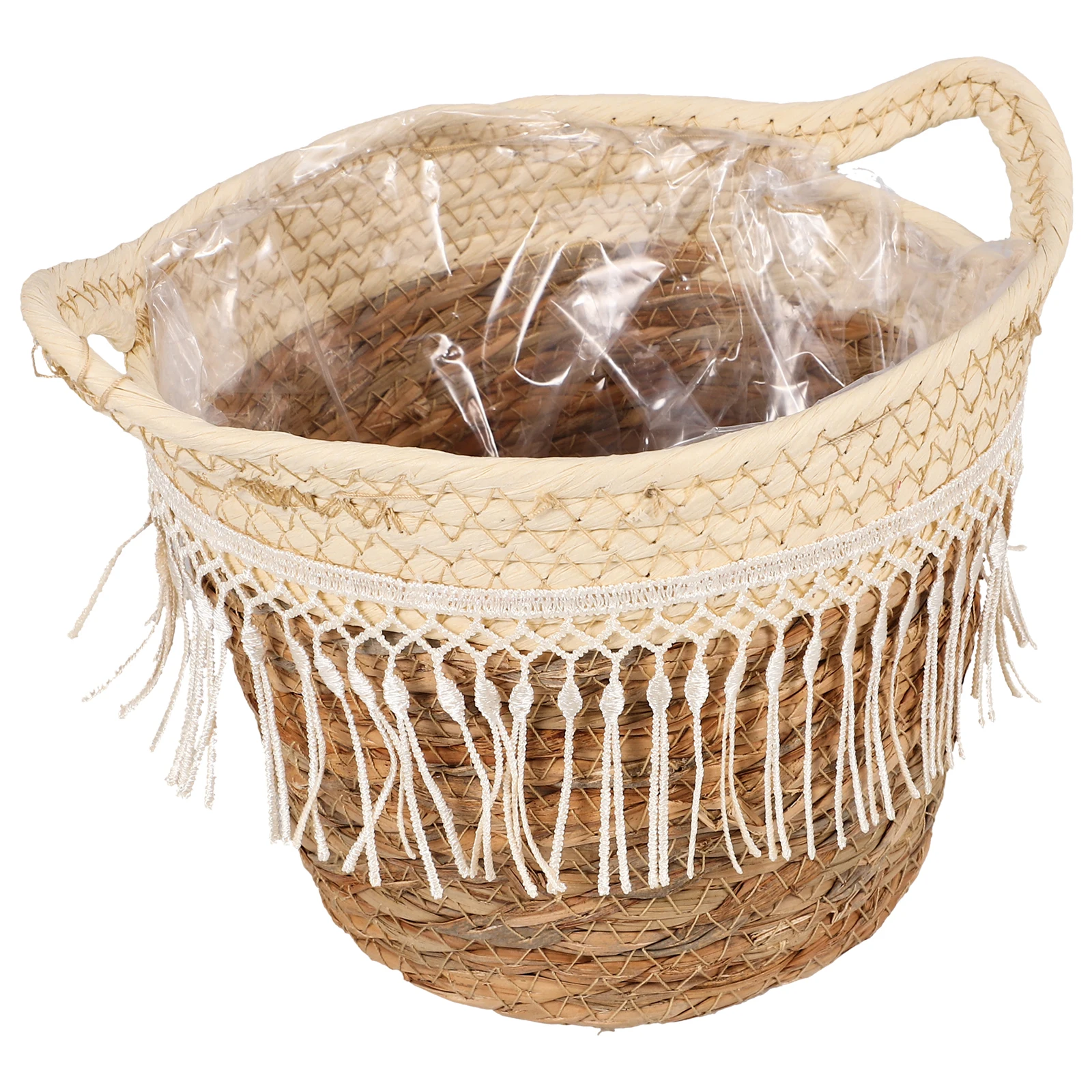 

Rope Flower Pot Baskets for Plants Jute Indoor Planter Holder Seagrass Woven Basket Plant Container Decorative Planter Indoor