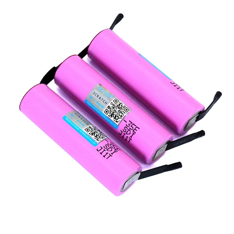 VariCore 100% الأصلي 3.7 فولت 18650 3500 مللي أمبير 18650-35E بطاريّة ليثيوم قابلة لإعادة الشحن لتقوم بها بنفسك بطاريات ورقة النيكل