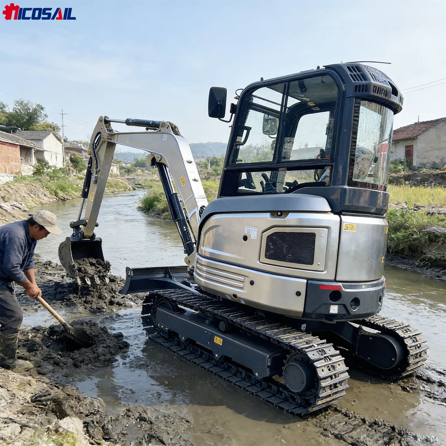 

3.0 Ton Hydraulic Mini Excavator CE Euro 5 Compact Small Excavator for Engineering