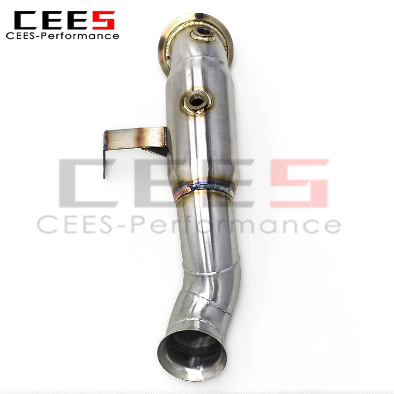

cees Header Downpipe for Mercedes-Benz E200 E300 W213 2.0T 2017-2023 SUS304 Free Flow Pipes Muffler Straight Exhaust System