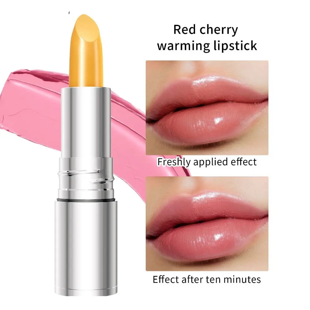 

Waterproof Temperature Color Changing Lipstick Shiny Hydrating Lip Care Cream Non-stick Long Lasting Lip Gloss Cosmetics