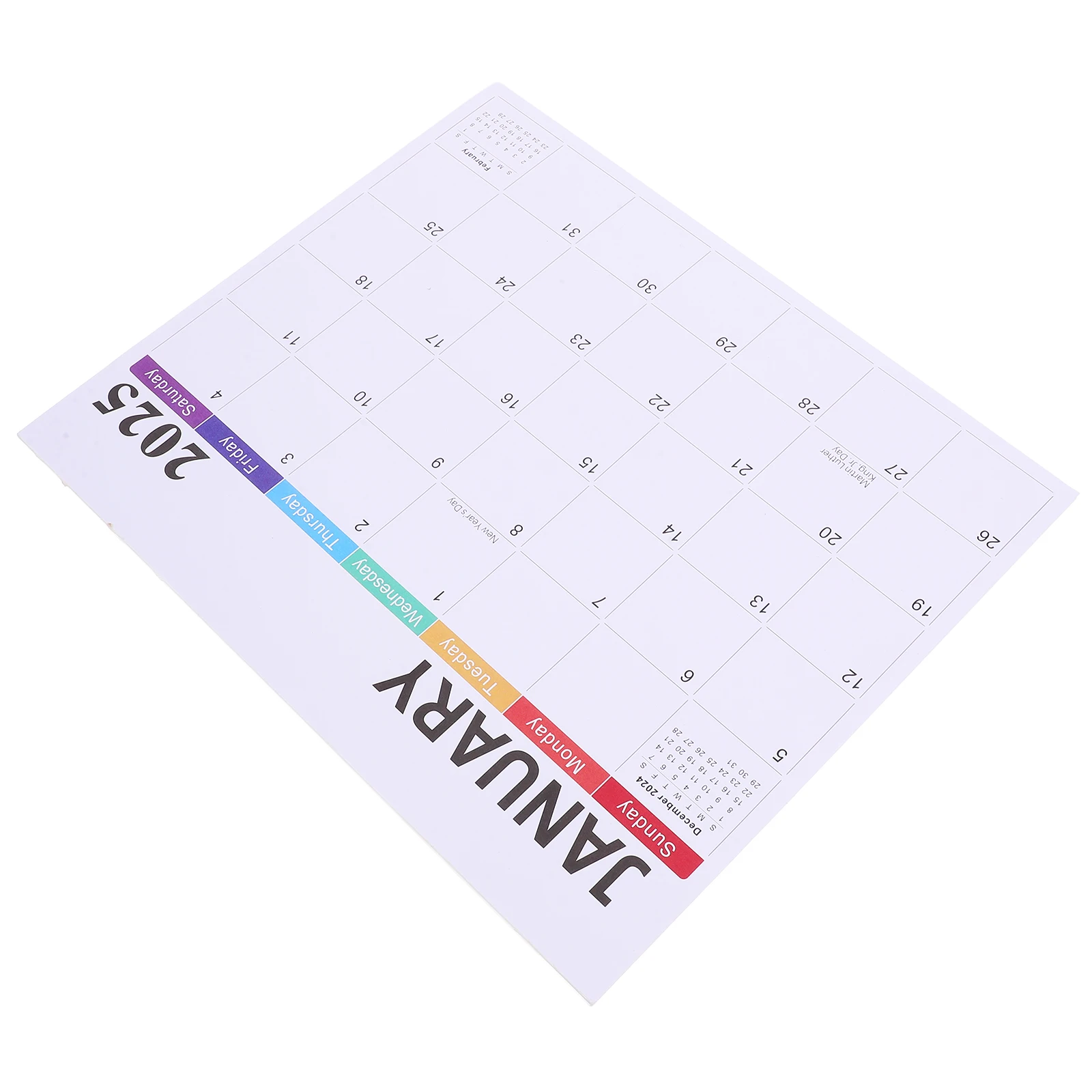 ตู้เย็นแม่เหล็ก 2025-2026 Planner ตัวอักษรขนาดใหญ่ Memos รายเดือนแม่เหล็กตู้เย็นปฏิทินออกแบบสมาร์ทตู้เย็นกระดาษ