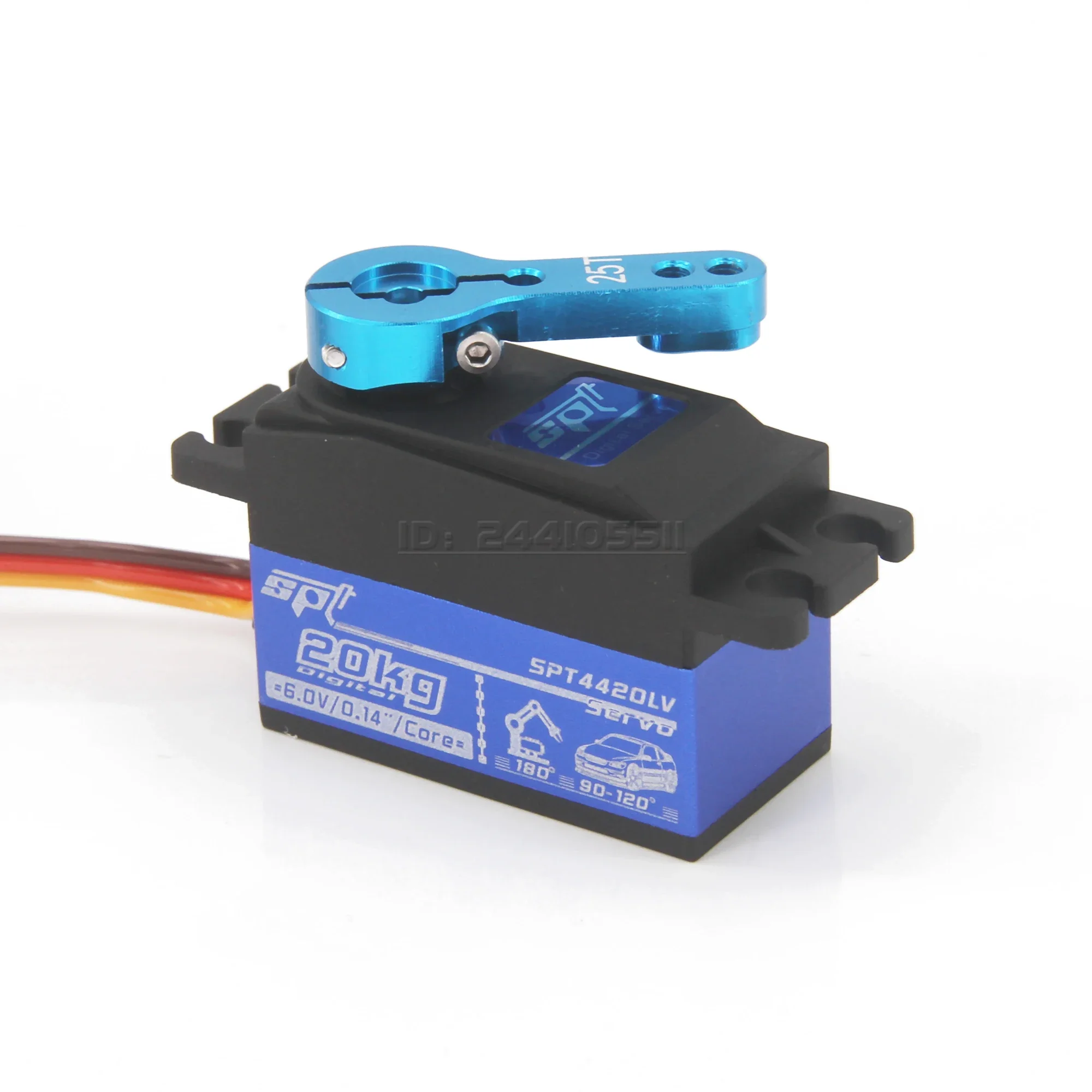 12 kg 20 kg 180 °   Metal Gear Low Profile Digitale Servo Korte Body 25T Arm voor 1:10 1:12 RC Auto SCX10 Racing Drift robot Crawler Speelgoed