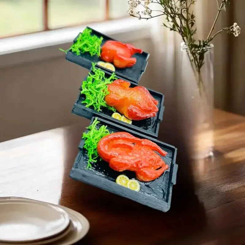 1:12 Scale Miniature Christmas Roasted Chicken and Duck Scene Food Toy, Ideal Addition to Any Doll House