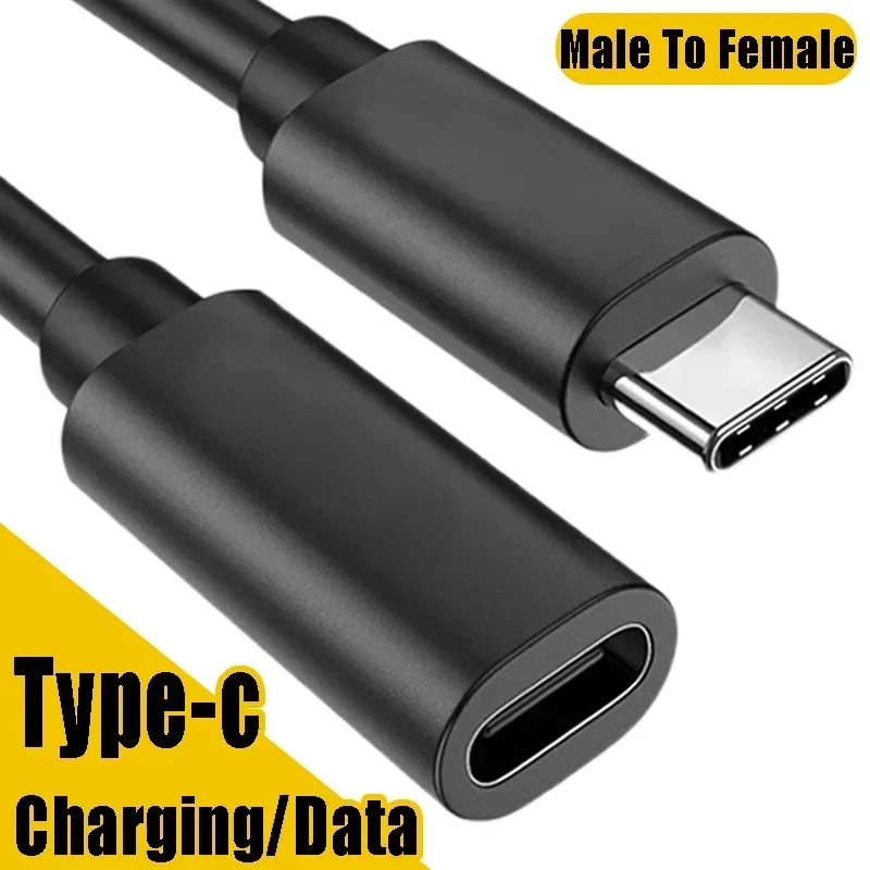 USB C Extension Cord Type-c Male to Female Extensions Cable Extensor Charger Wire Connector Usb Transmission Extended Cables