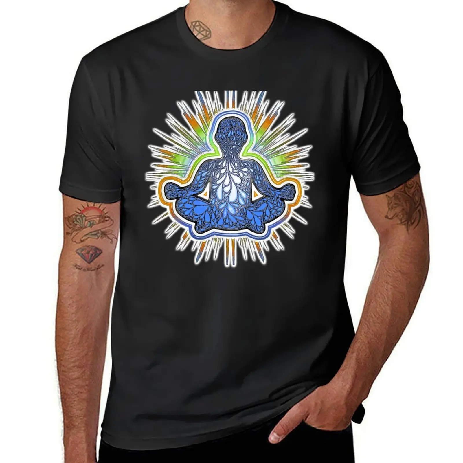 MeditationTunnel-DarkBlue T-Shirt sublime tops Men's t-shirt