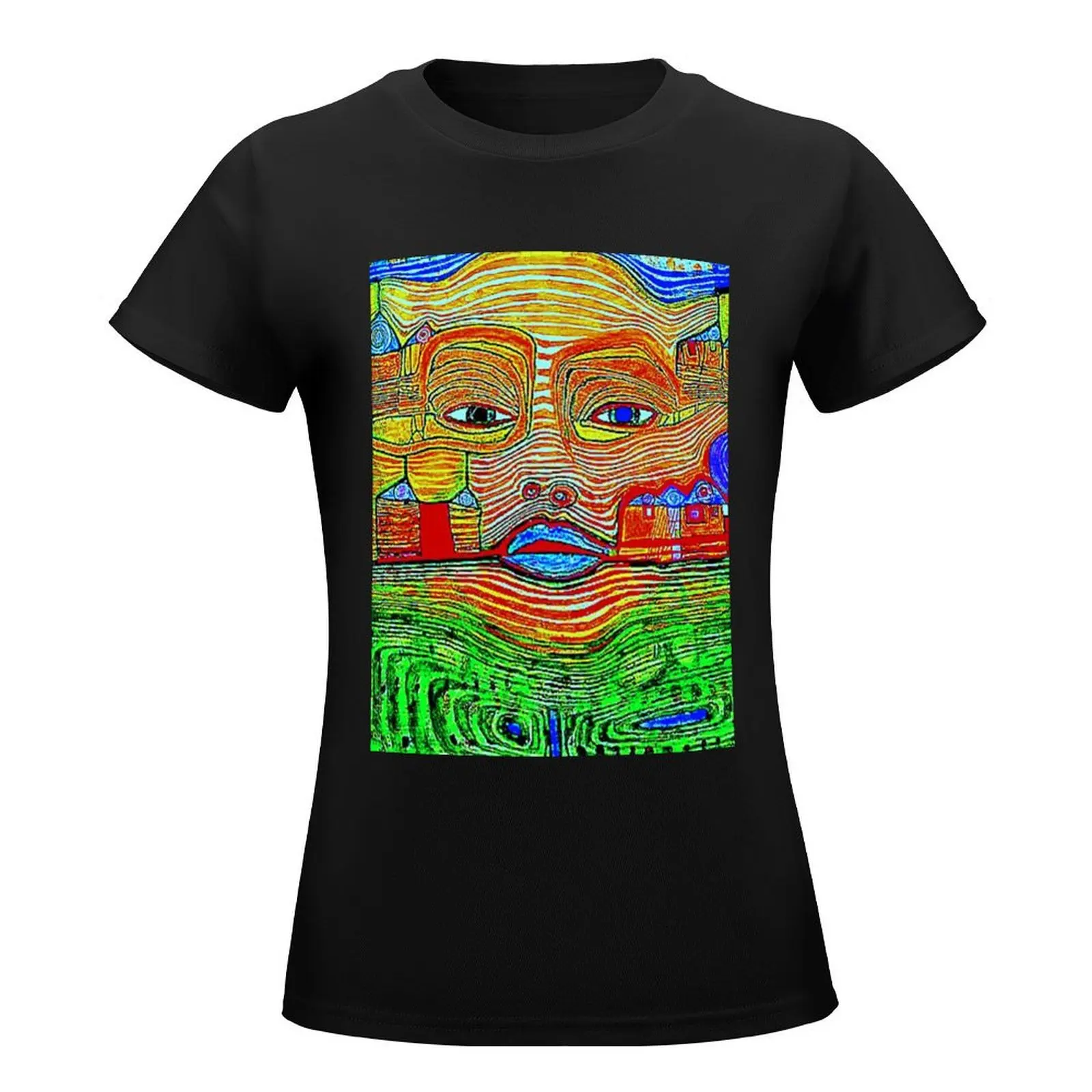 Irinaland over the Balkans neon T-Shirt female animal print shirt for girls Short sleeve tee T-shirts for Women