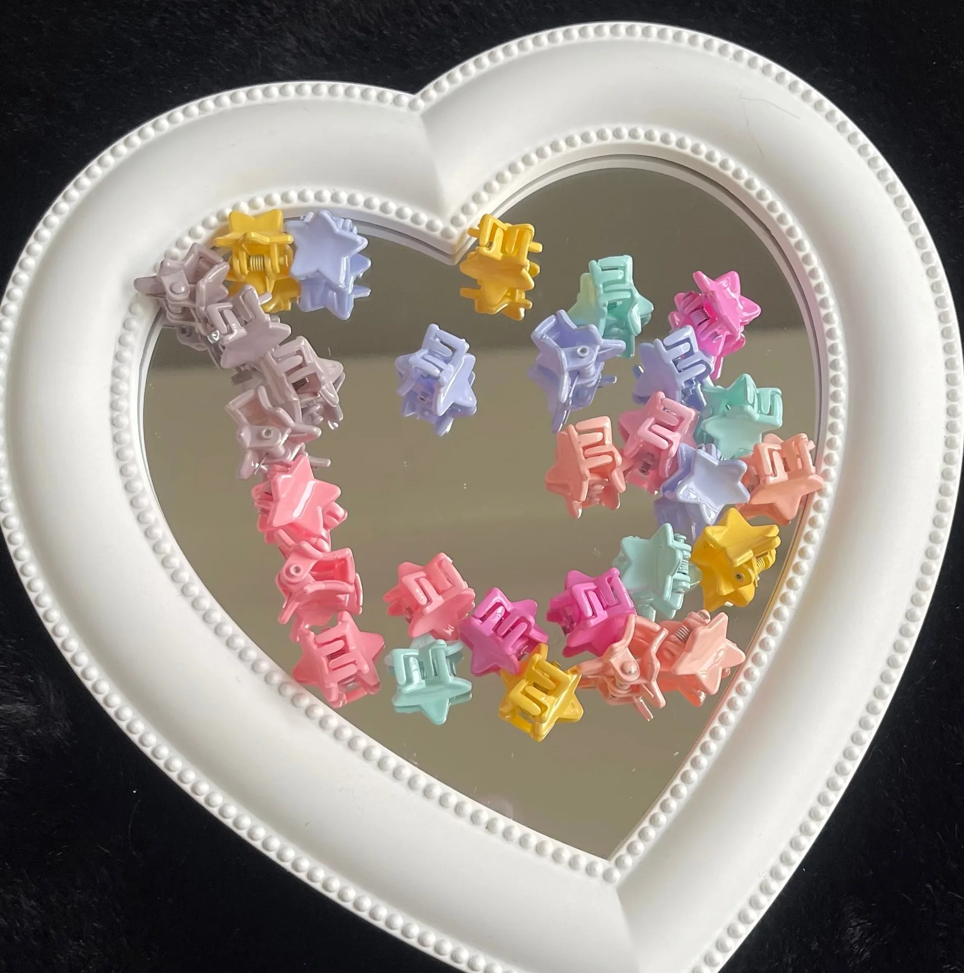 20 Pcs/Lot Small Colorful Star Hair Claws Mini Barrettes Hairpin Claw Clip For Women Girls Accessories