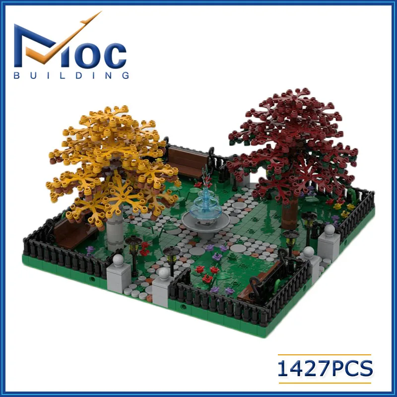 1427Pcs MOC UCS Series Modular Park 4 Sides Connection Model Building Block DIY Street Views Assemble Bricks Toys MOC-36080