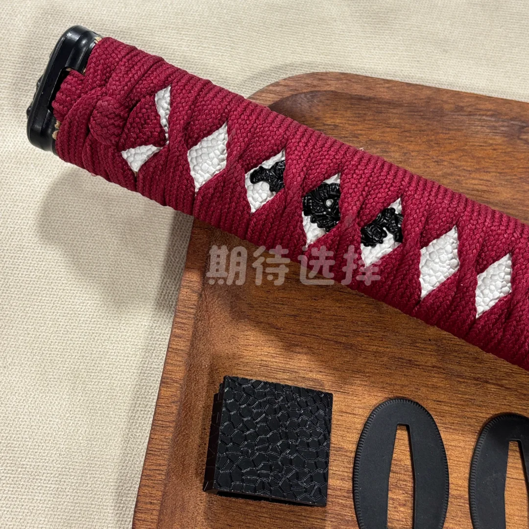 

26cm Completed Katana Tachi Sword Tsuka w/Zinc Iron Alloy Tsuba Habaki Seppa