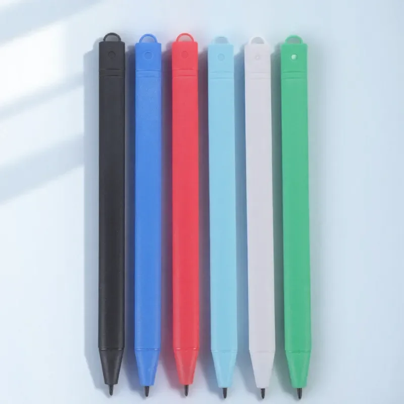 6 قطع من أقلام لوحة الرسم LCD للكتابة بسلاسة وقبضة مريحة لتعلم الألوان أداة الرسم والتفاعل بين الوالدين