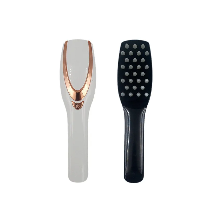 Electric Scalp Massager Brush - Soft Rubber Massage Comb with Electric Head Scraper Function for Relaxation and Hair Care