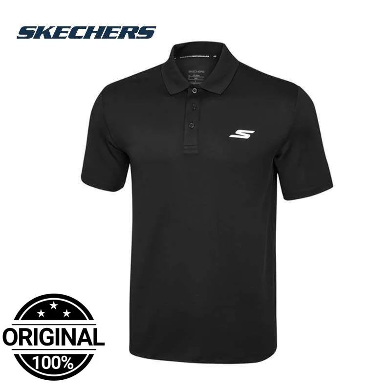 Skechers Men's Performance Polo Shirt Breathable Quick Dry Casual Sports Golf Tennis Short Sleeve Top P122M053-0018
