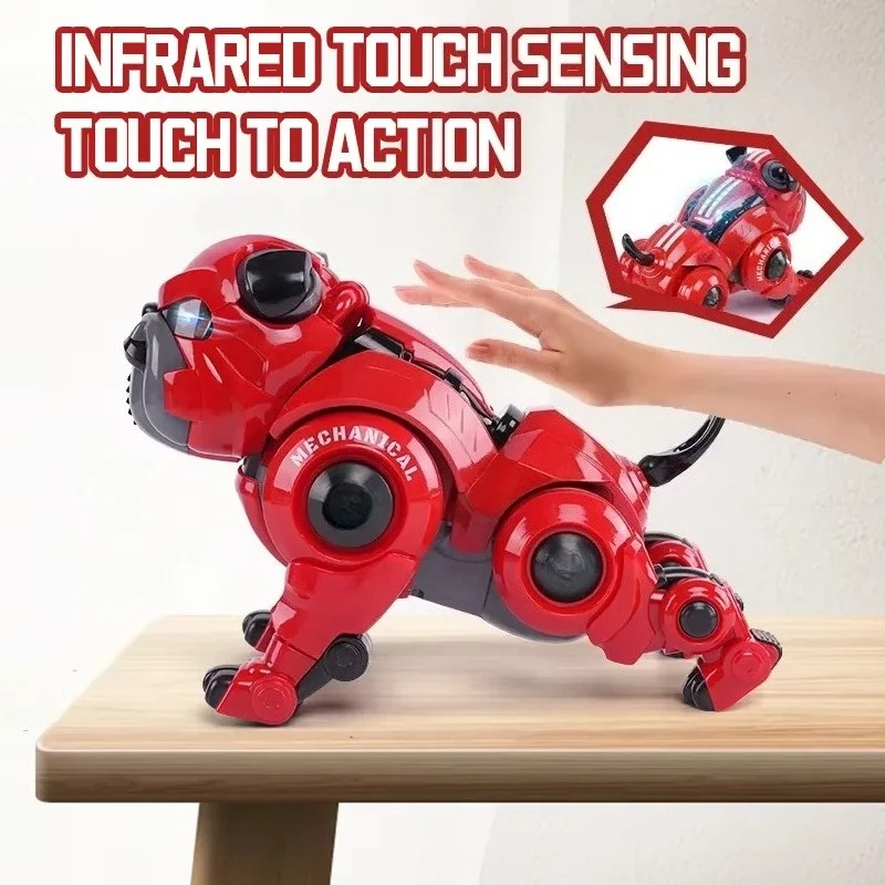Electric Programmable Robot Dog Toy Intelligent Remote Control Pet for Kids Multifunctional Interactive Walking Puppy Gift