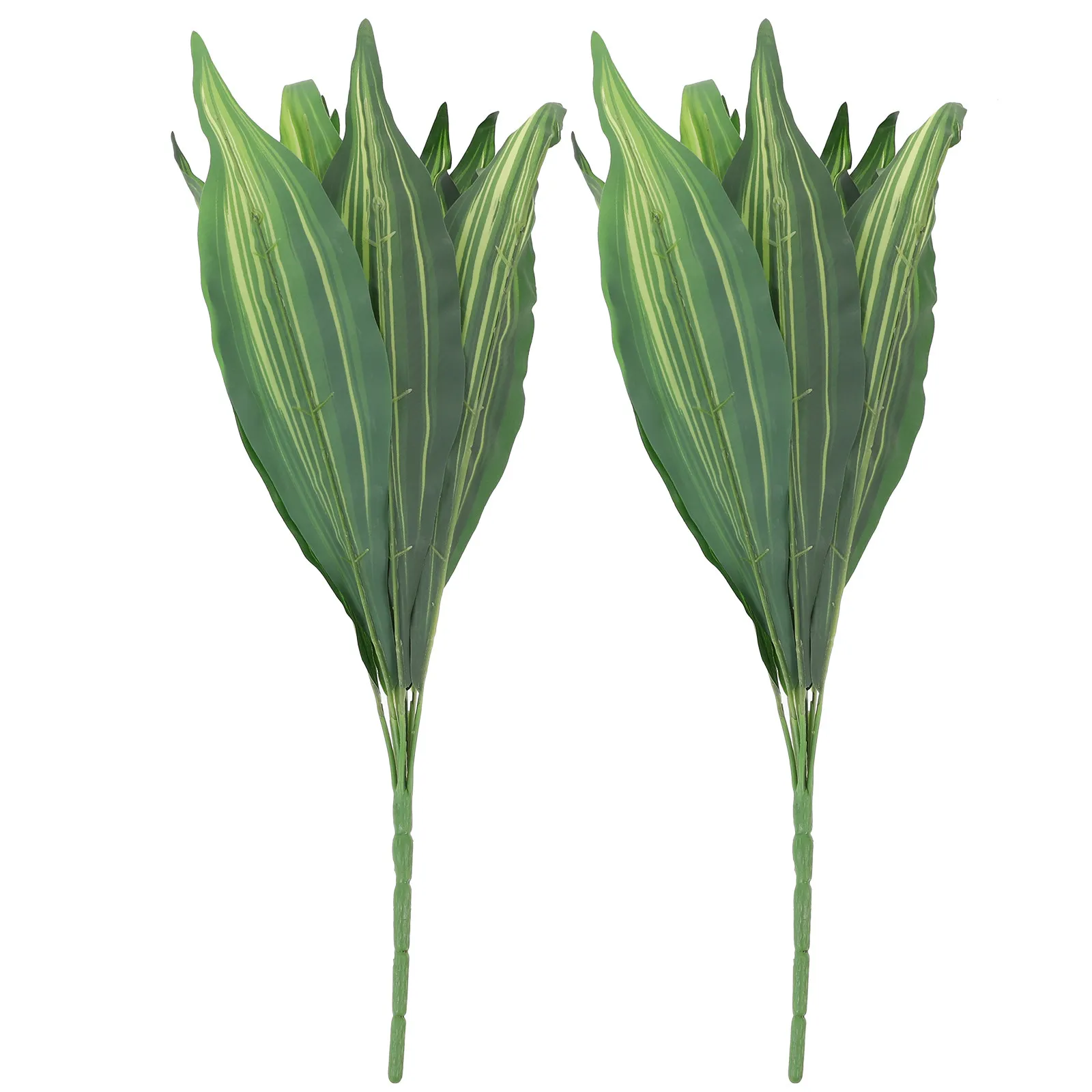2Pcs Premium Fake Snake Plant Lifelike Simulated Sansevieria Potted Decor Easy-Maintenance Artificial Plant for Party Home