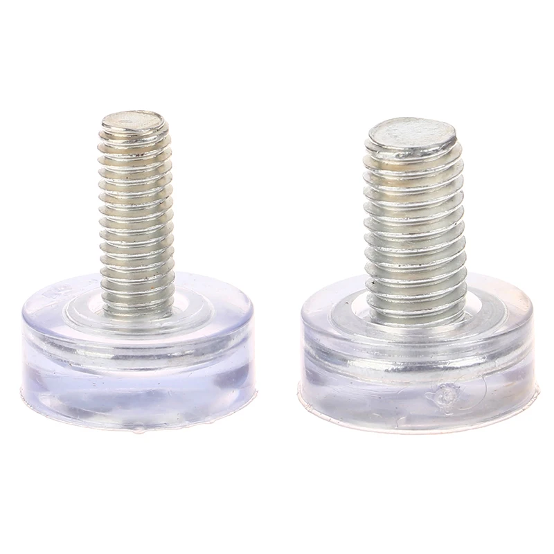 10PCS Clear Iron Plastic Furniture Table Chair Leg Feet Adjustable Leveler Glide Slide Pad M6 M8 Screw In Anti-slip Foot Pad New