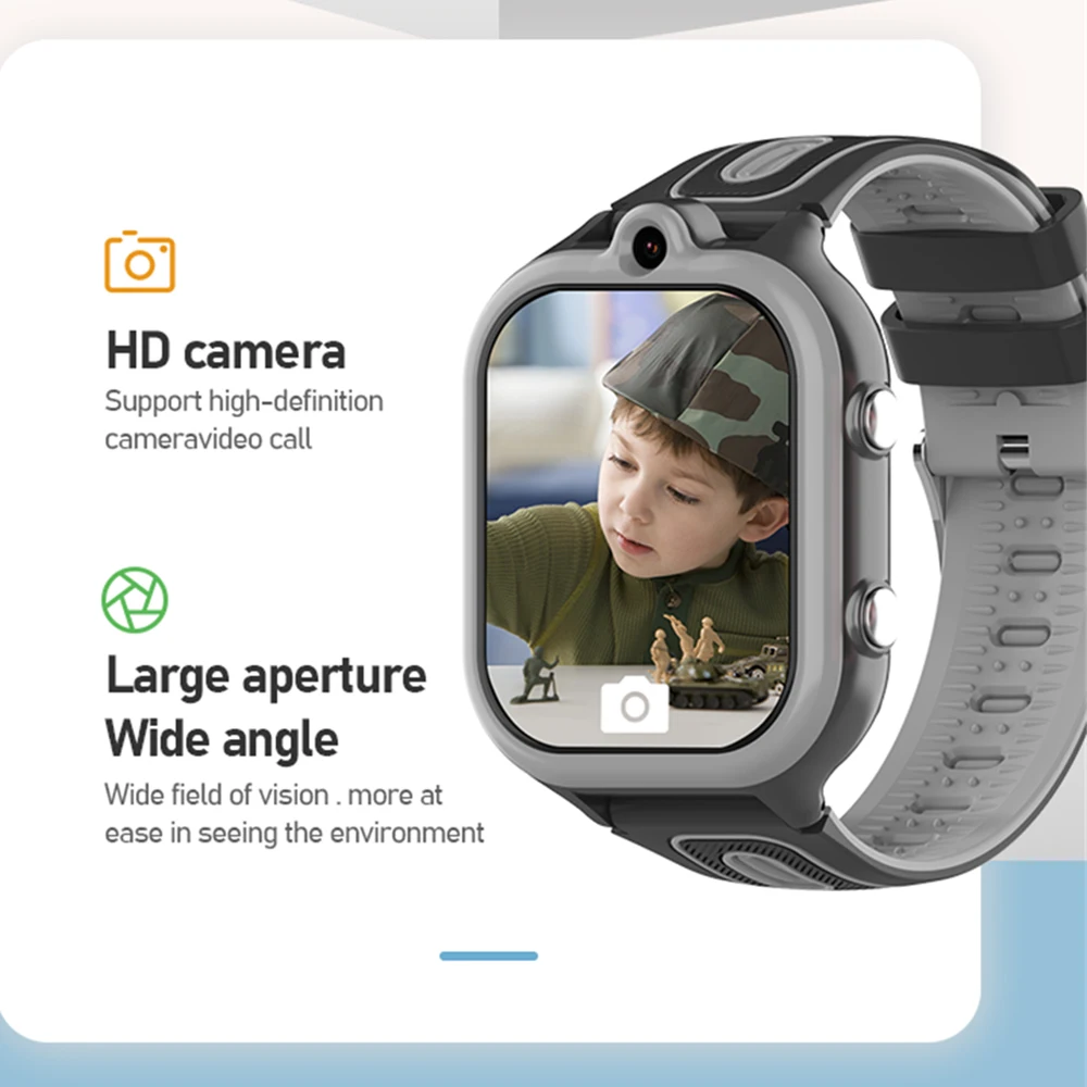 Nuovi orologi intelligenti 4G per bambini GPS WIFI LBS Videochiamata SOS Impermeabile 800mAh Bambino Smartwatch Telecamera Tracker Posizione Orologio da telefono