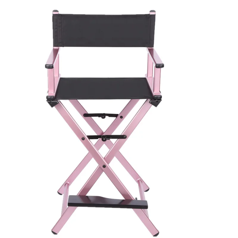 Modern Portable Aluminum Executive Chair with Headrest - Portable Makeup Artist/Manager Folding Chair for Better Rest