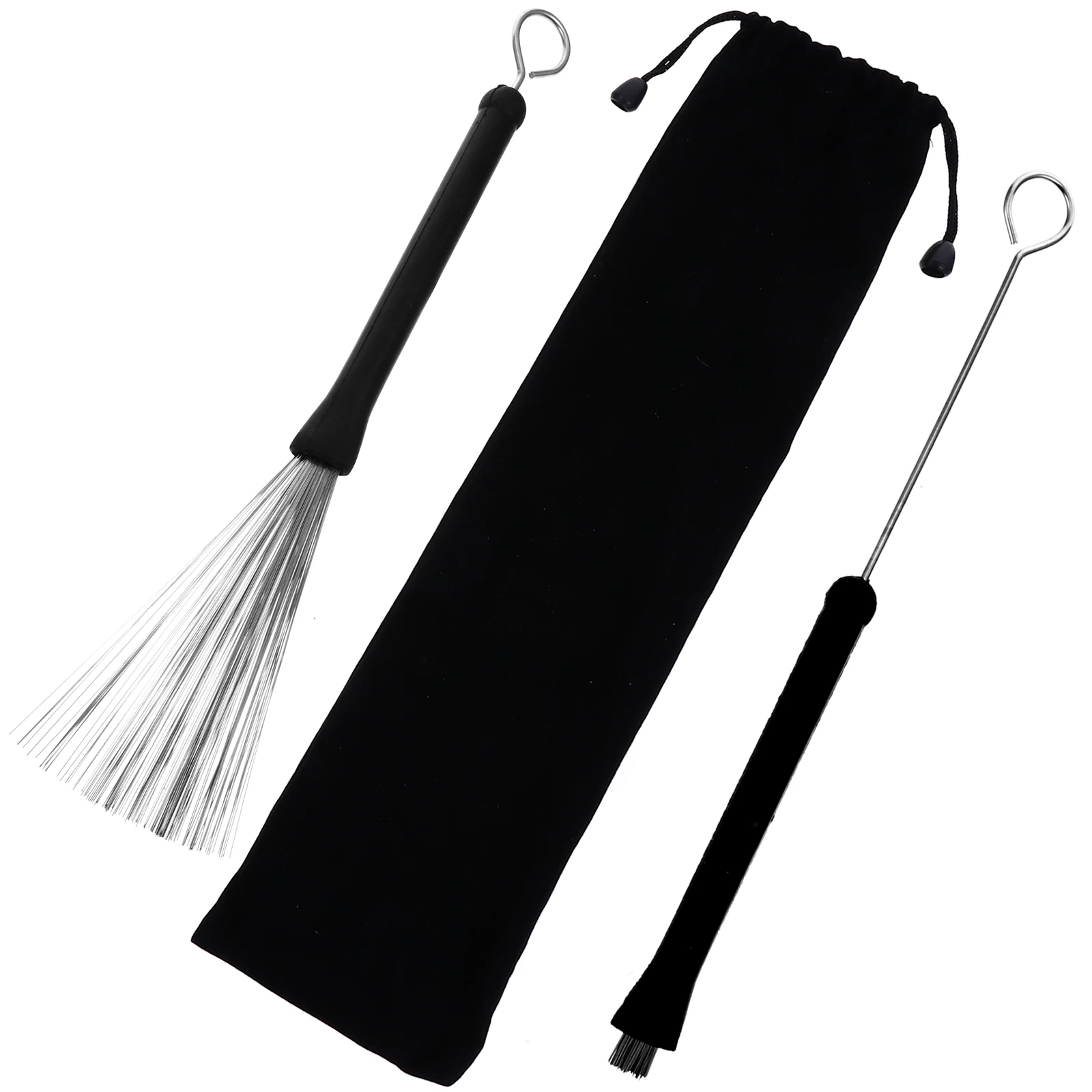 

Metal Drum Brush Drumsticks Percussion Accessories Snare Retractable Wire Music Wand Instruments Musical