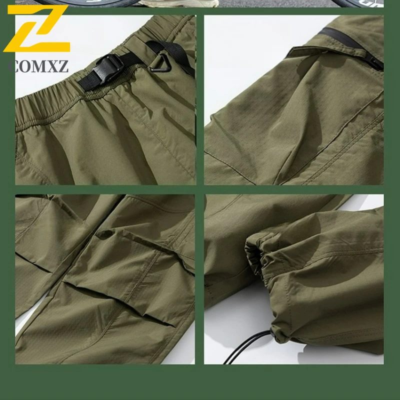Branded Mens Cargo Pants 2025 Autumn Trendy Camping Cycling Breathable Trousers Outdoor Adventure Trekking Wear Resistant Pants