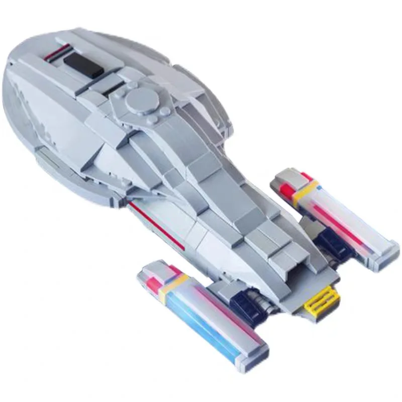 MOC Technische Voyager Star Film Trek Raumschiff Modell Bausteine Montage Ziegel DIY Pädagogisches Spielzeug Kinder Geburtstag Geschenke