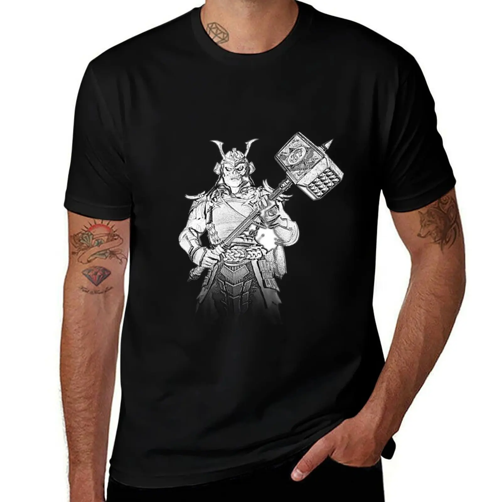 

Shao Khan Hand Sketch Design T-Shirt t shirt man cotton cotton tshirt 100% T-shirt