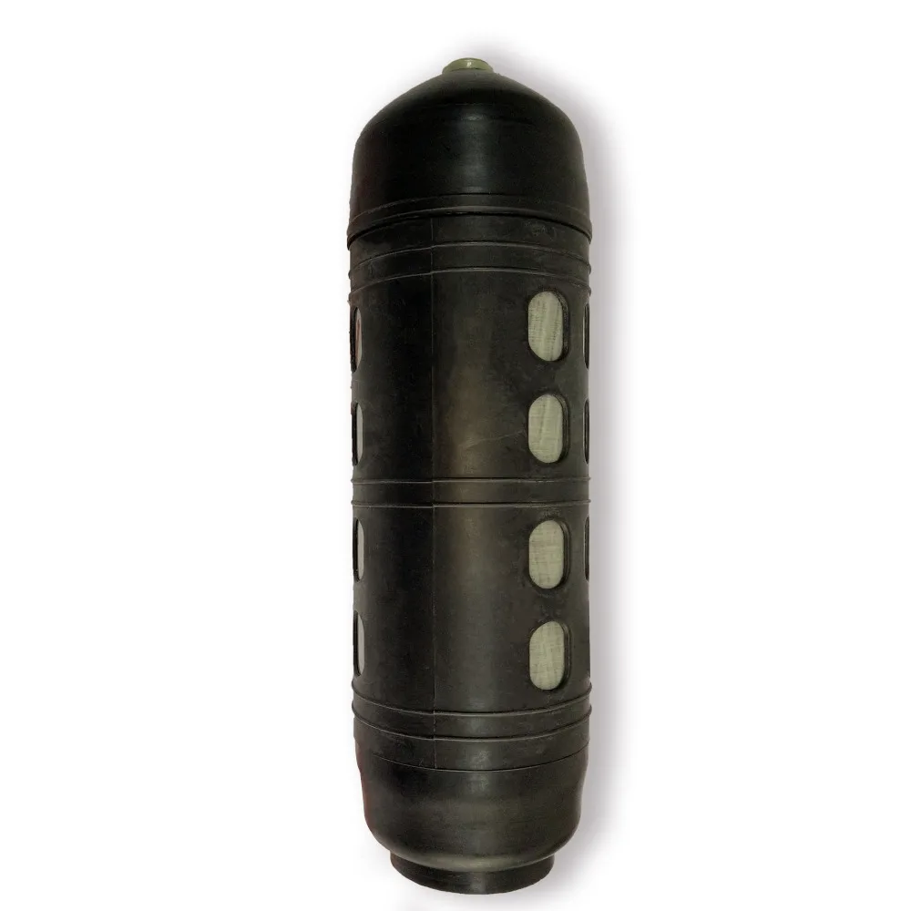 ACECARE 6.8L Carbon Fiber SCUBA Diving Cylinder Tank Protective Rubber Caps Fully Wrap Cover No Bottle