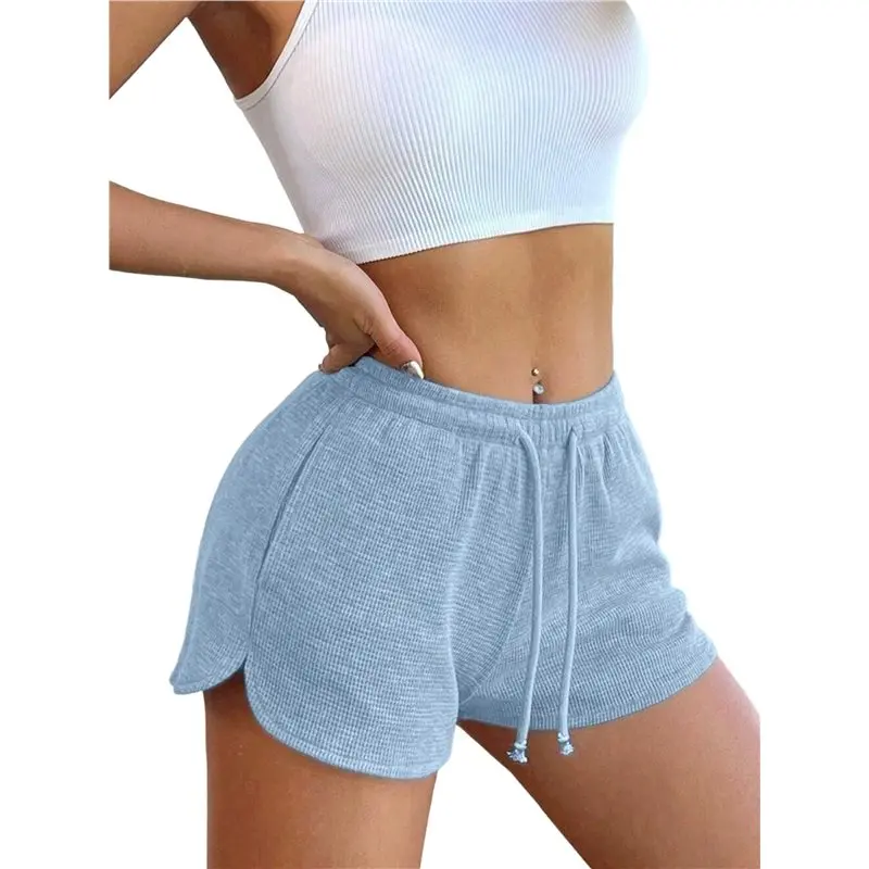 

Шорты CYL-Sweat для женщин: удобные спортивные шорты, мини-шорты для отдыха с завязками и карманами