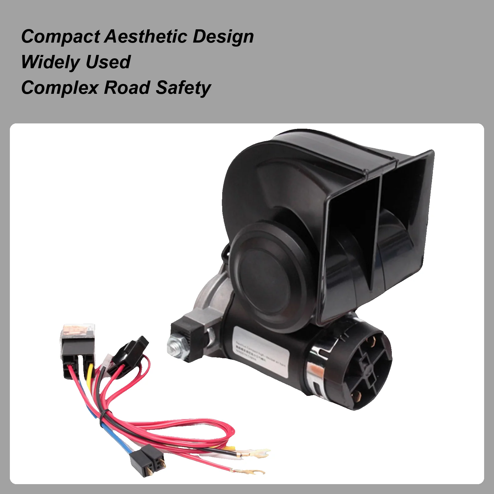 

Мотоциклетные звуковые сигналы, электрический воздушный звуковой сигнал для мотоцикла, многофункциональный электрический воздушный сигнал 12 В/24 В для пассажирского автомобиля, гоночного грузовика