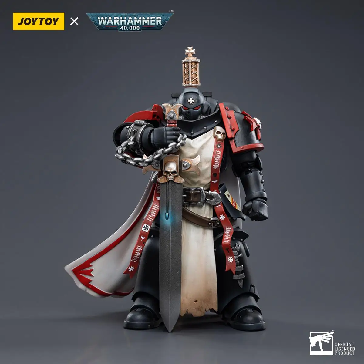 JOYTOY Warhammer Black Templari Maresciallo Baldeckrath Eberwulf & Rolantus 1:18 Figure Modello di gioco Mecha Collezione di giocattoli Ornamento