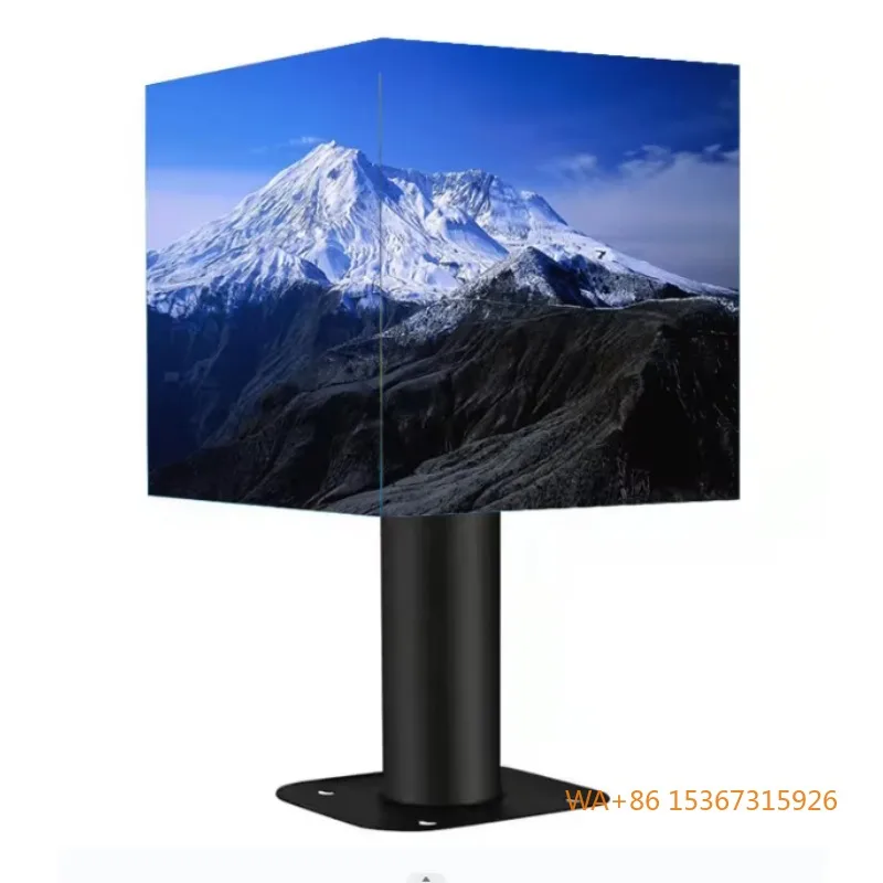 

P2.5 4-Sided Cube LED Screen 640*640mm 4G Control Waterproof Plug-and-Play Outdoor Display