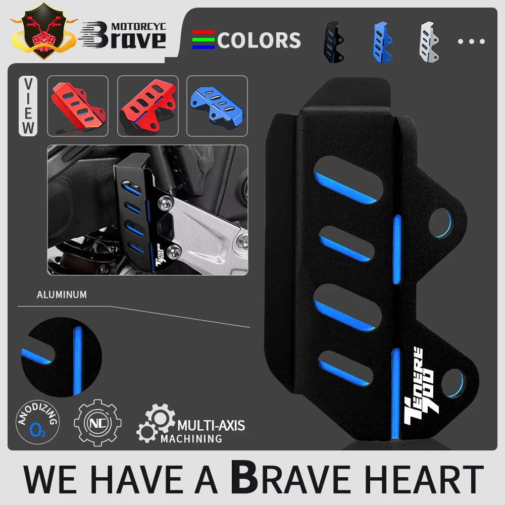 

Motorcycle CNC Rear Brake Master Cylinder Guard Cover Protector For Yamaha TENERE 700 tenere700 Tenere 700 2019 2020 2021 2022