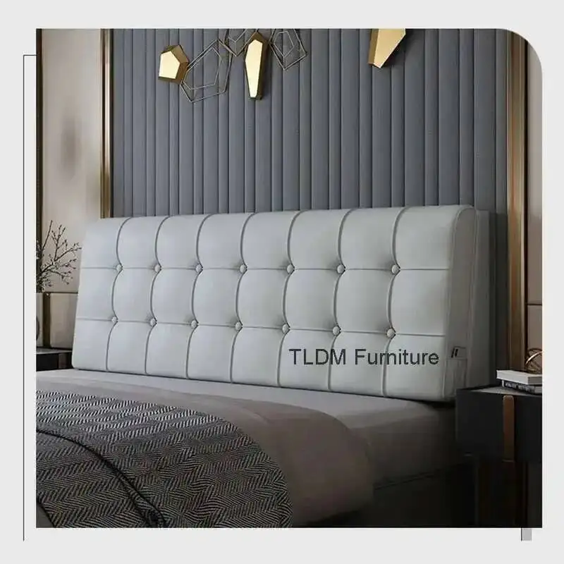 

Простые современные изголовья для татами, водонепроницаемое изголовье из искусственной кожи с боковыми карманами, креативный дизайн, изголовья кровати для спальни