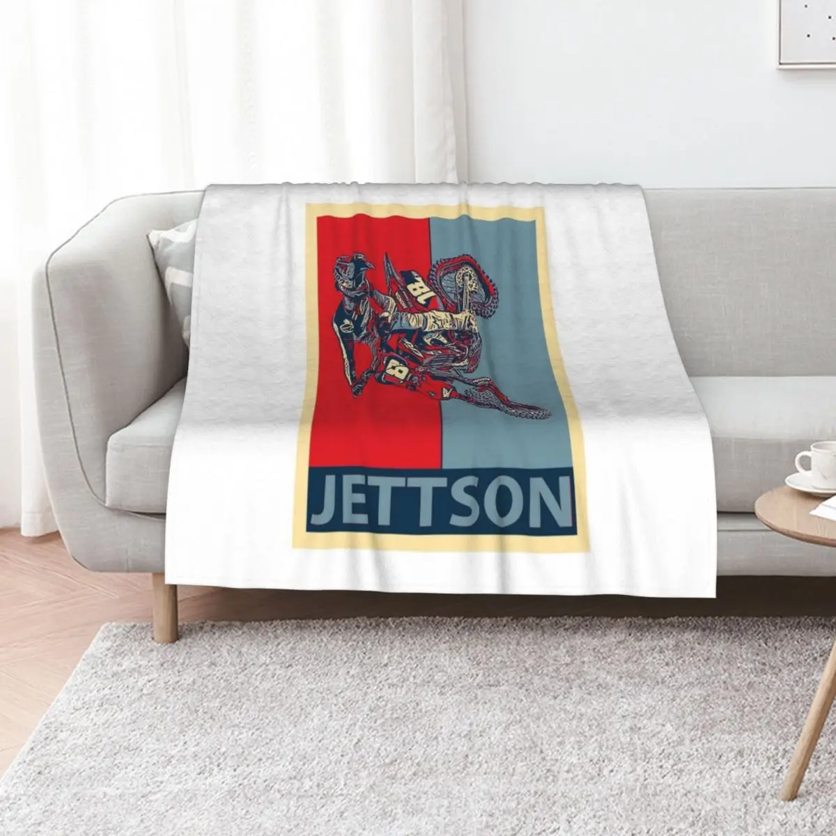 

JL 18 jettson artwork Throw Blanket Luxury Designer Warm Luxury Throw Soft Big Blankets