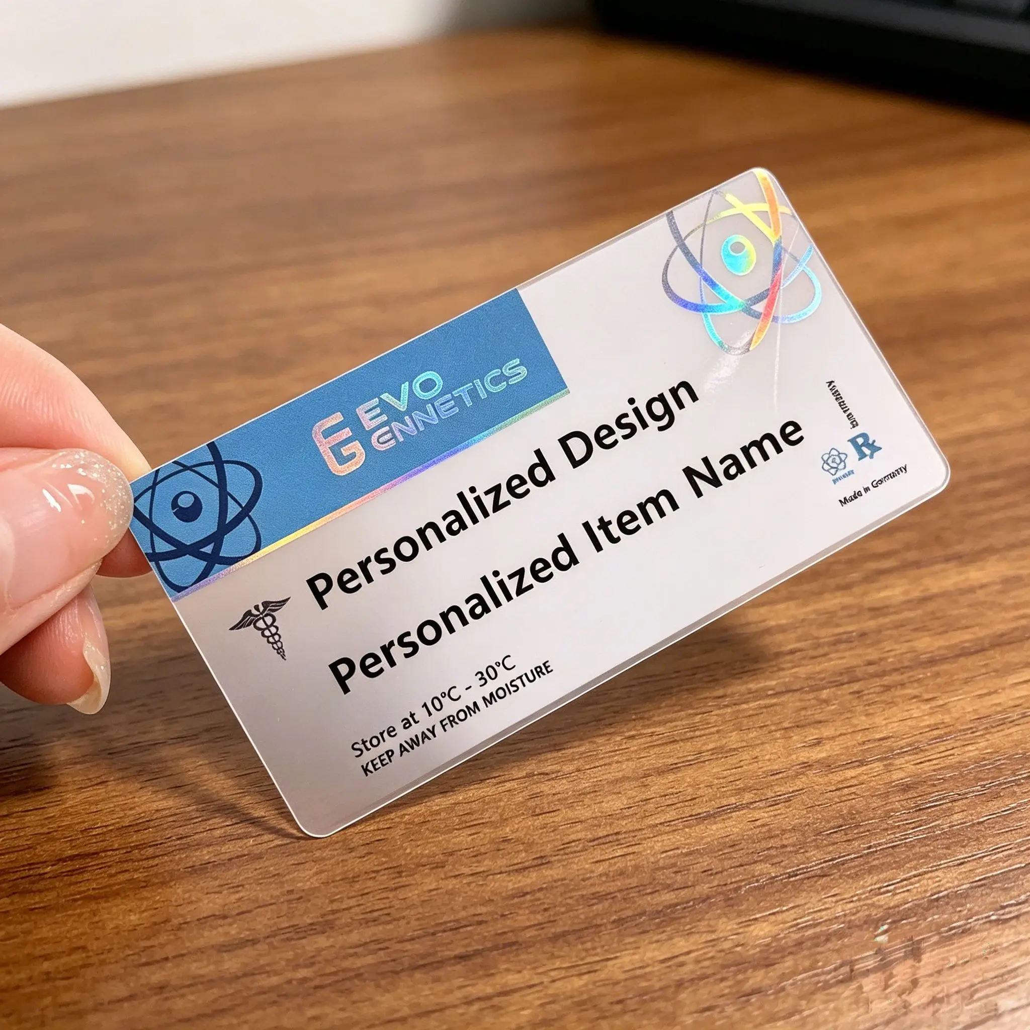 Custom High-Adhesive Vinyl Stickers for 3ml 10ml 15ml Vials,Waterproof Labels for Peptide Powder Packaging