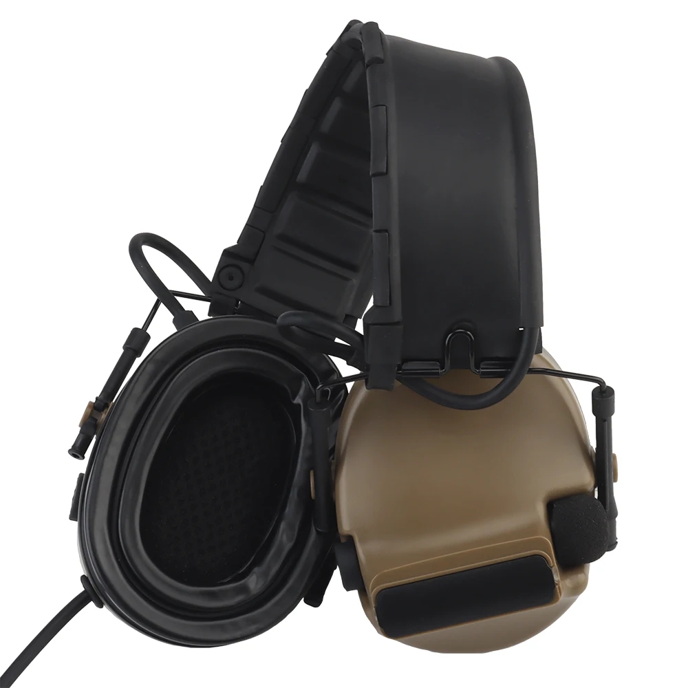 Electronic Communication Tactical Headset C5，Noise Canceling Headset Hearing Protection Noise-proof hunting Shooting Earmuffs