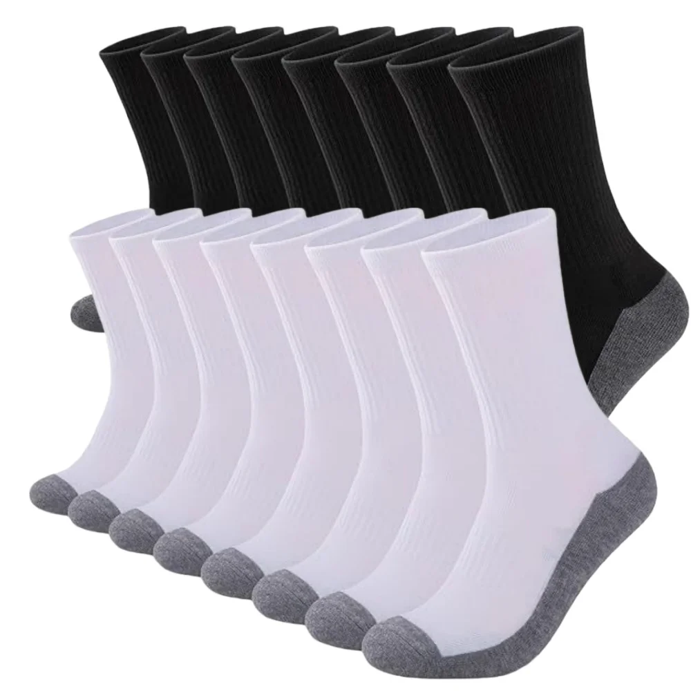 

Прочные спортивные носки, вязаные носки средней длины, впитывающие пот, дышащие высокоэластичные чулочно-носочные изделия для мужчин и женщин, бег