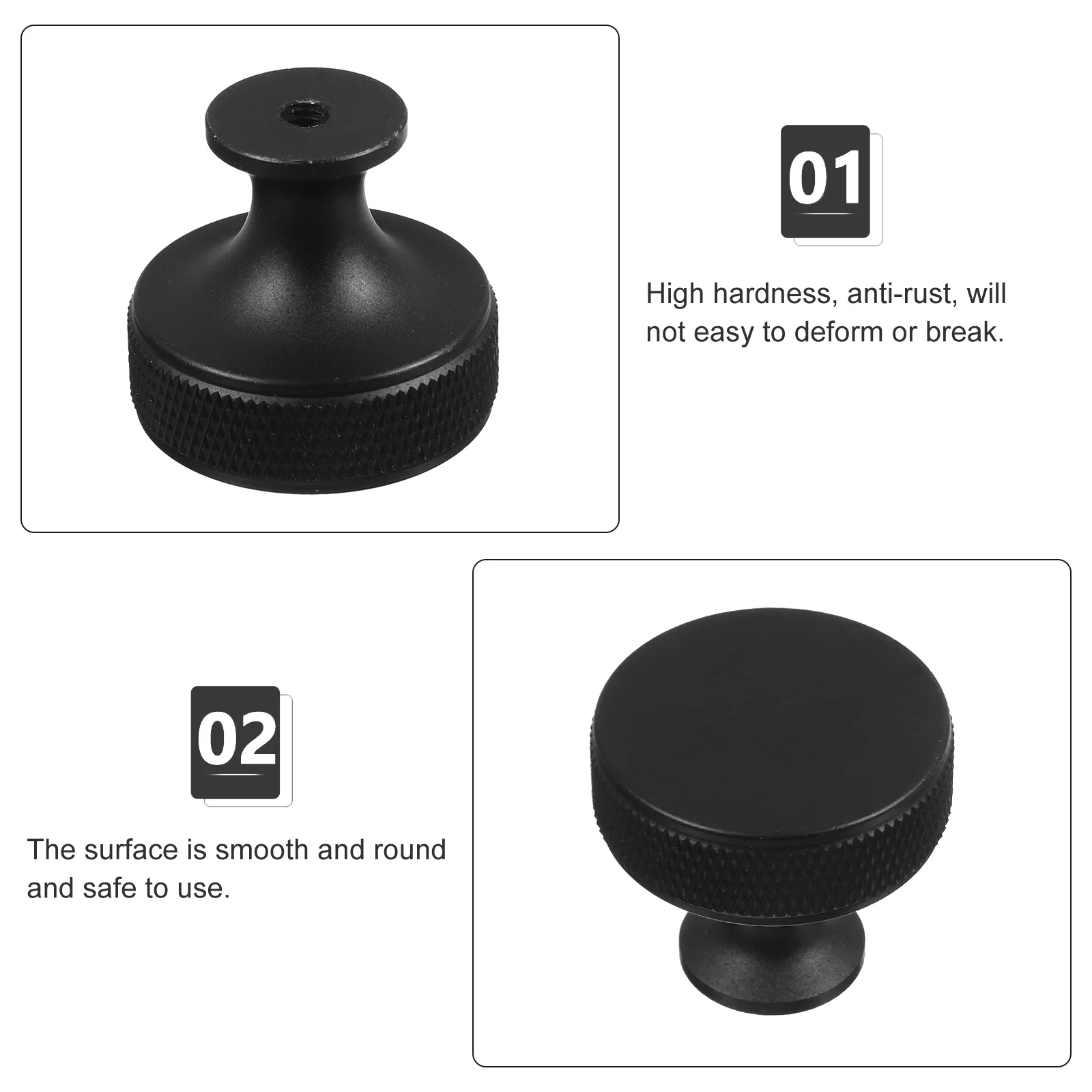 

5pcs Cabinet Door Handle Metal Drawer Pulls Furniture Knobs Aluminum Alloy Smooth Coating Wardrobe Dresser Contemporary Style