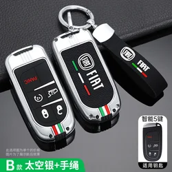 Fiat Car Remote Key Case Cover Shell For Fiat Freemont 2018 500X 500 500L Keychain Keyless Shell Fob Protector Auto Accessories