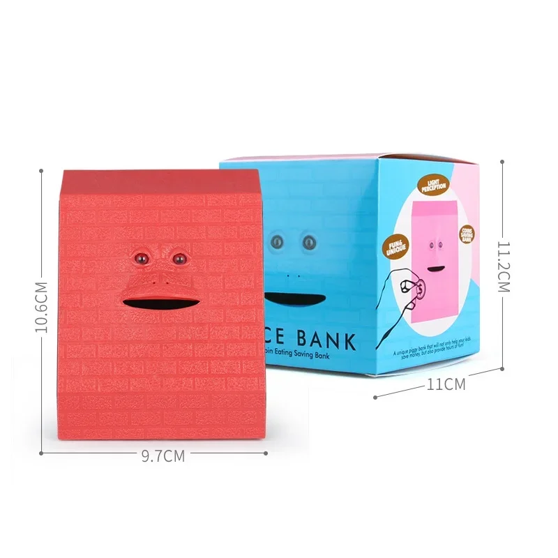 Face Money Bank Eating Box Automatic Saving Bank Chewing Piggy  Cat Safe Box Savings Money for Children Candy Machine