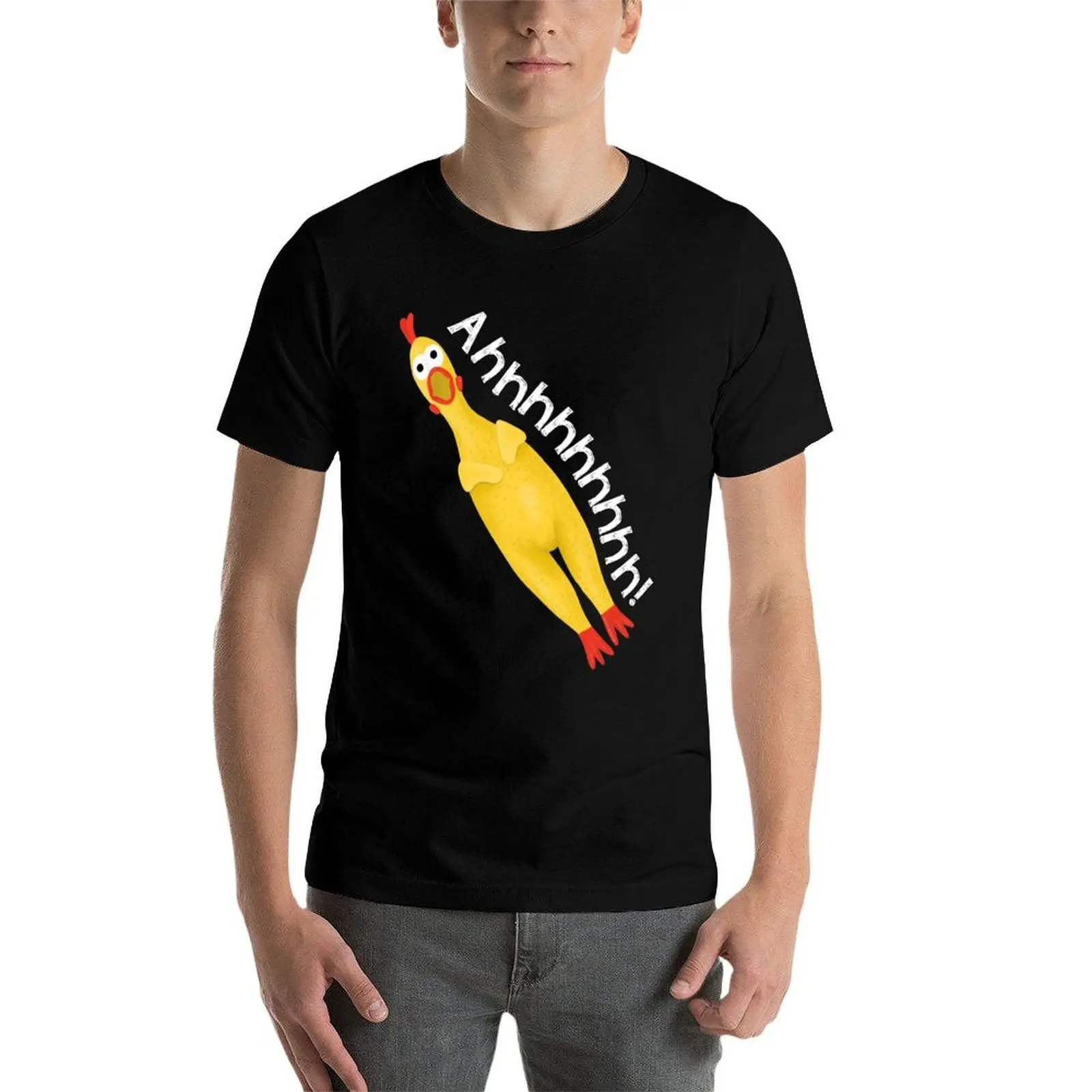 Screaming Rubber Chicken T-Shirt graphic t shirts for man man t shirt cotton cotton t shirt pack