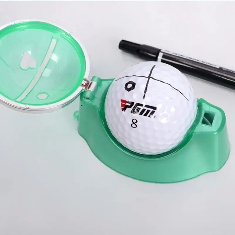 PGM Golf Ball Line Marker Drawing Tool and Marks Pens Set Template Alignment Putting Marking Liner Tools Golf Training HXQ002