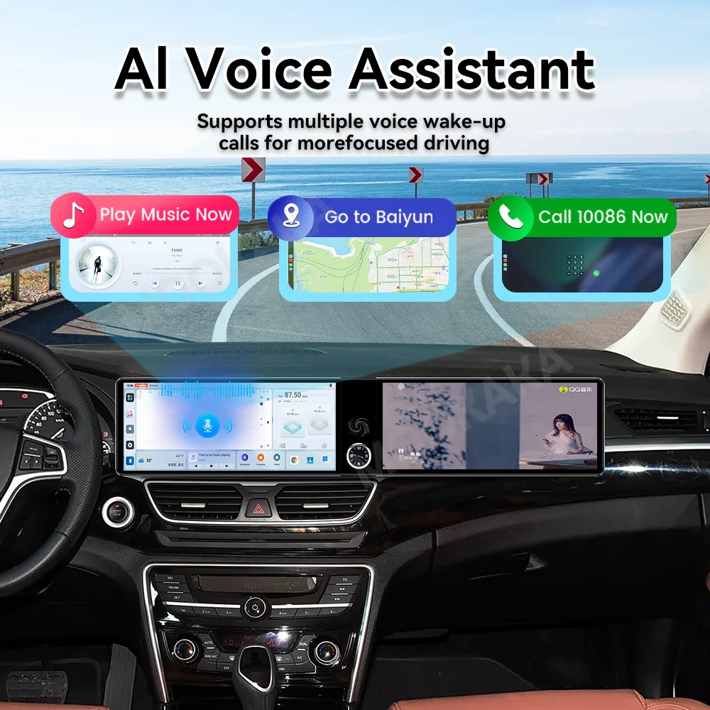 Qualcomm Android 13 Radio For Geely Borui 2015-2016 Dual Screen GPS Multimedia Navigation Stereo Receiver player IPS Head Unit