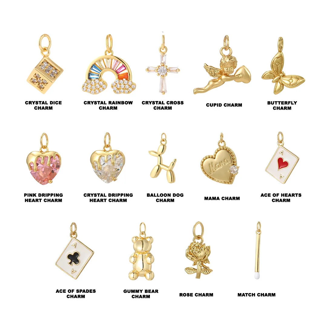 DIY Love Letter Poker Heart Pendant Necklace Stainless Steel for Men Women 18K Gold Color Retention Jewelry Accessories
