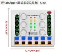 M8 Sound Card Wireless Bluetooth External Mixer Audio Digital Mixer Noise Reduction Live Streaming Broadcast Podcasting