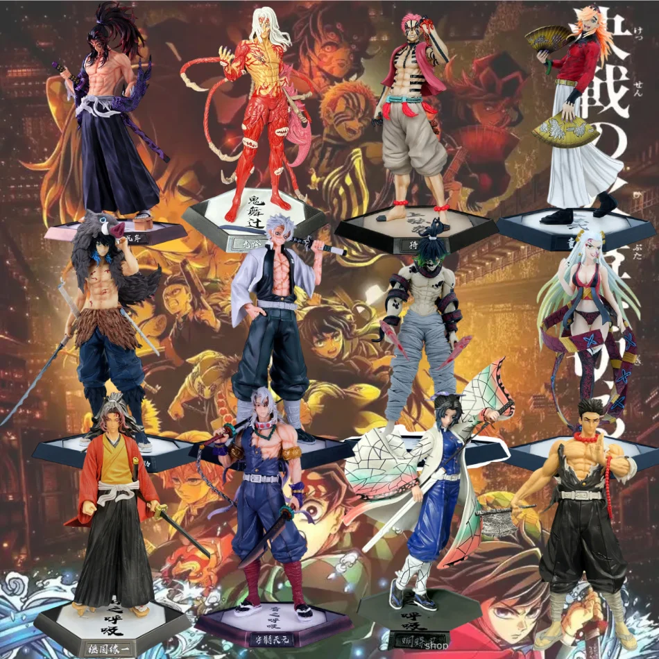 Figura de acción de PVC de Anime Demon Slayer: Kimetsu no Yaiba, Castillo Infinito, Kibutsuji Muzan, Kamado Tanjirou, GK Akaz, modelo de juguete.