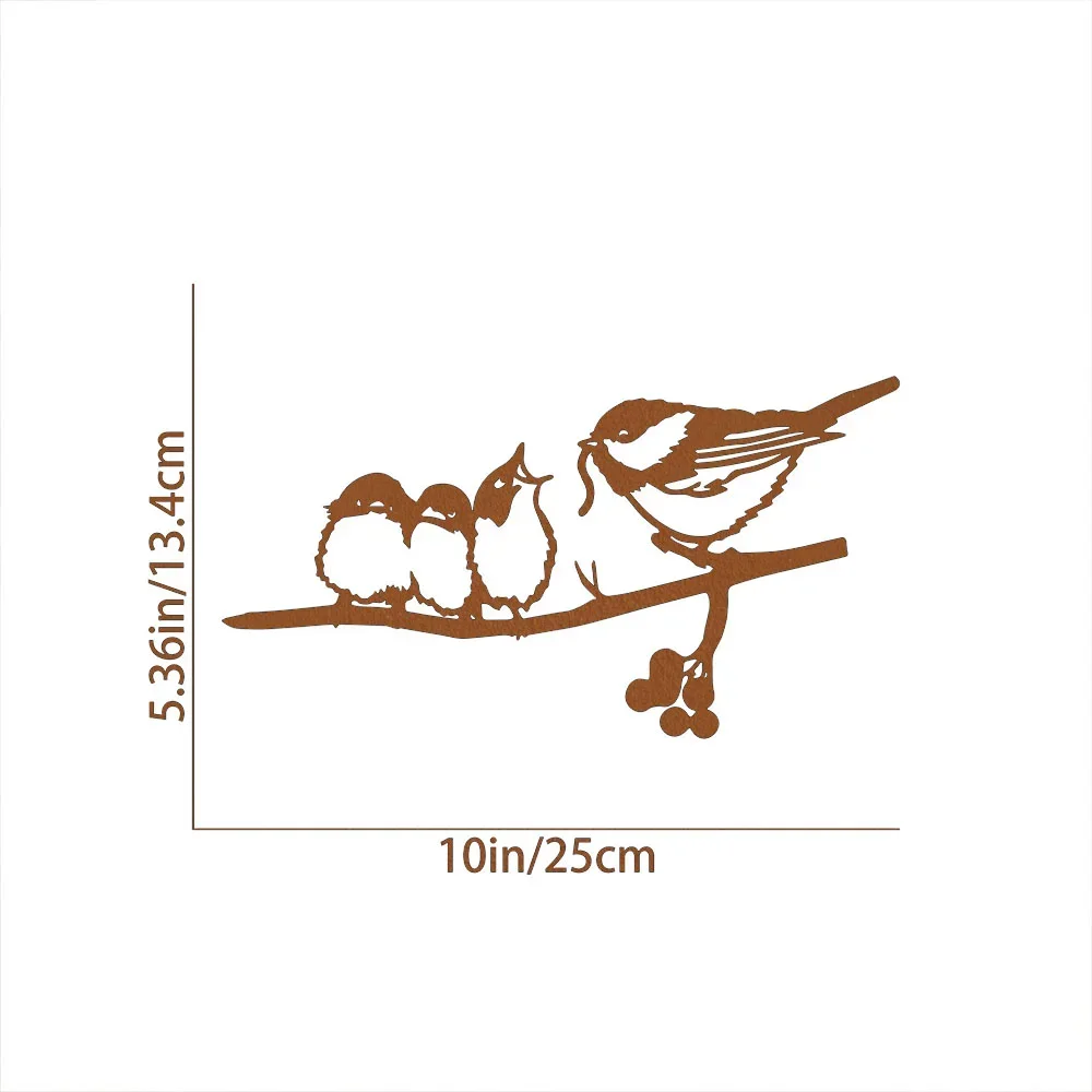 CIFBUY Metal Wall Art Elf Feeder For Home Garden Decor Iron Hanging Signage Plaque Wall Sculpture Ornament Accent