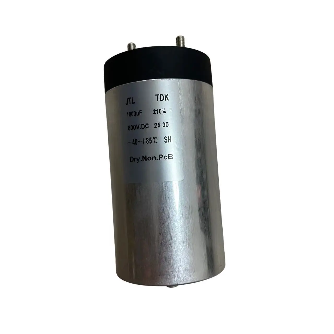 The 800V1000UF DC filter capacitor busbar supports the medium frequency furnace capacitor and the JTL energy storage capacitor